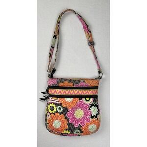 Vera Bradley Floral Crossbody Shoulder Bag Multicolor Quilted Purse‎
